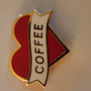 Enamel coffee pin